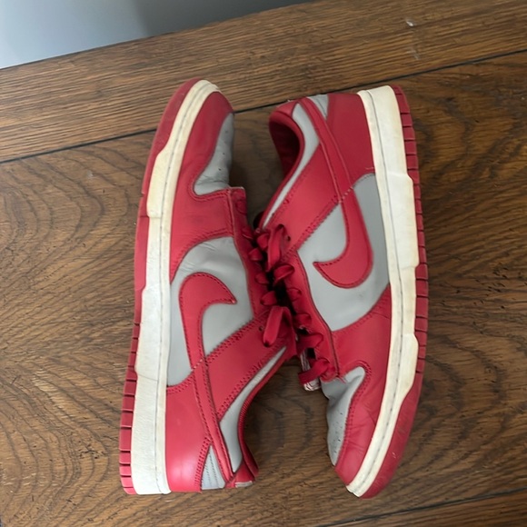 Nike Dunks Low Retro UNLV Red and Gray Athletic Shoes men’s 9 main image 5